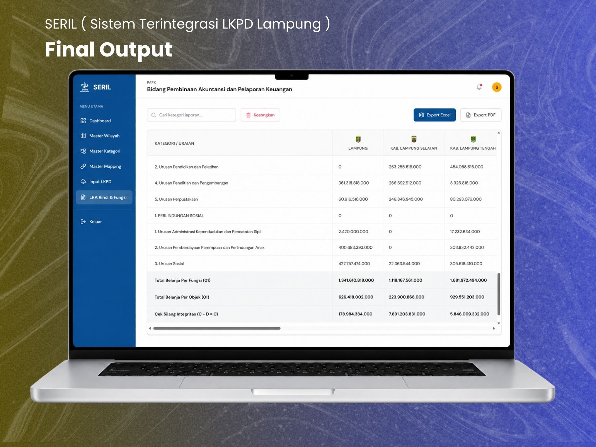 SERIL (Sistem Terintegrasi LKPD Lampung)